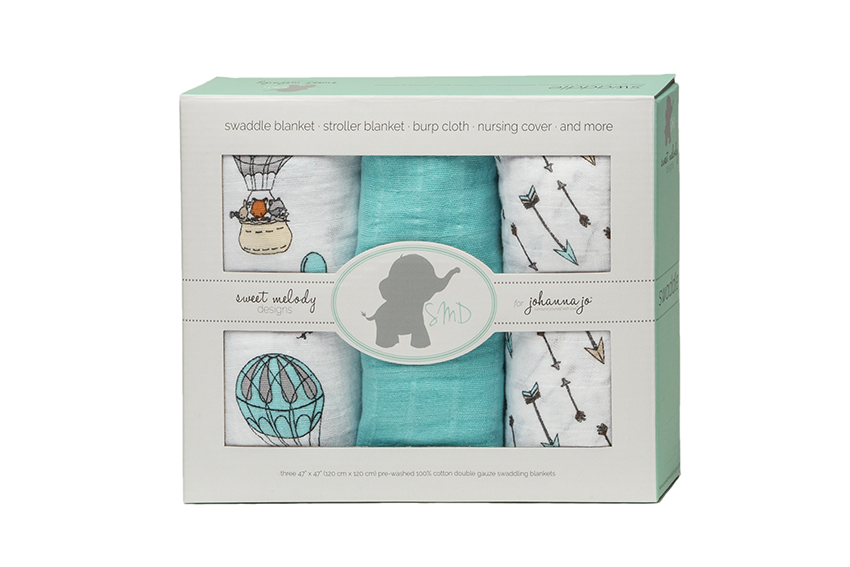 SMD Embrace® Swaddle 3 Pack Away We Go